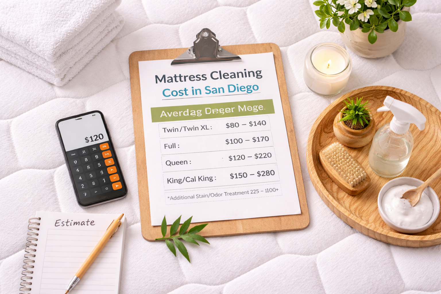 mattress cleaning cost San Diego
