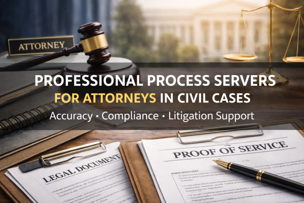 Process Server for Attorneys | Professional Legal Process Serving