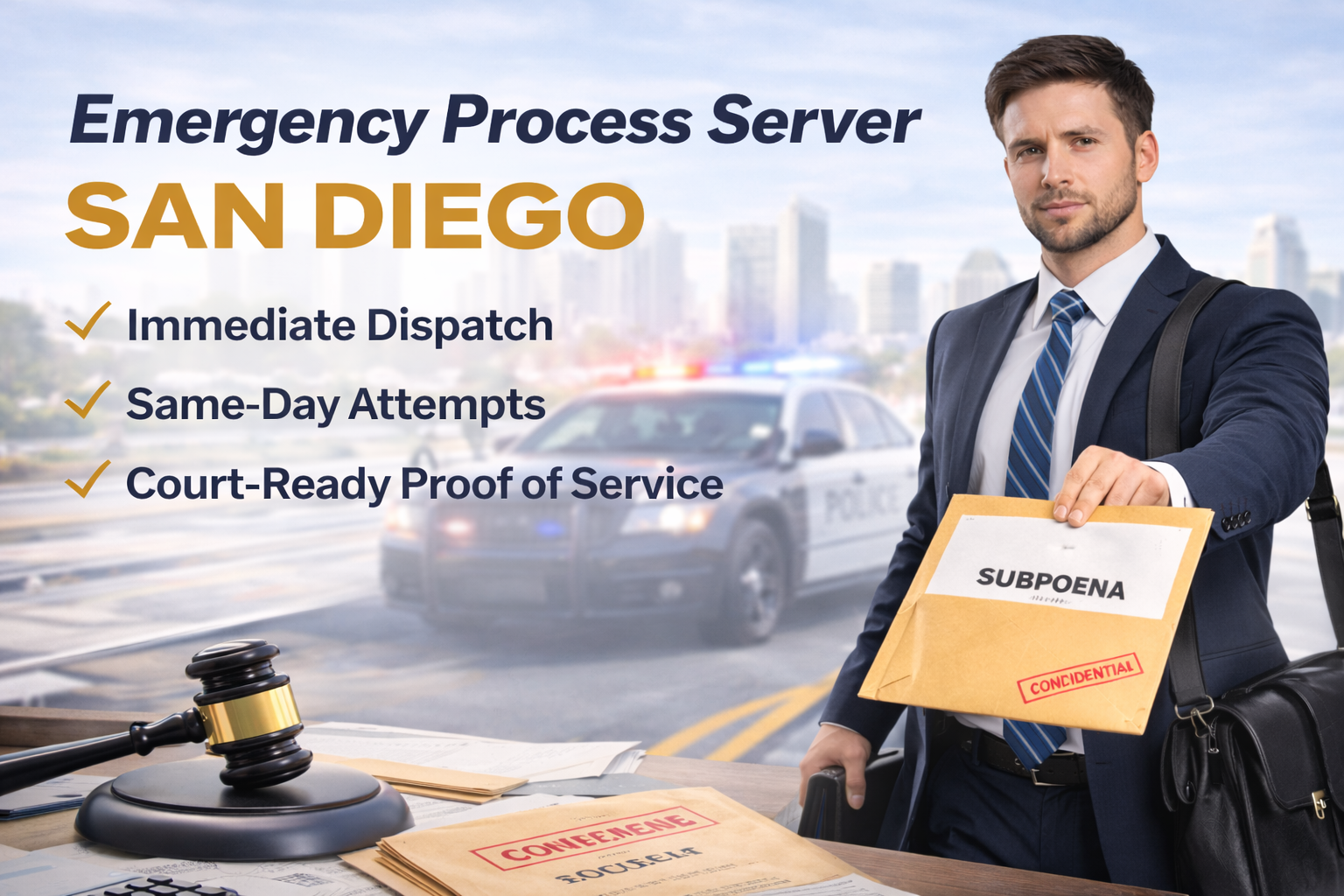 emergency process server san diego