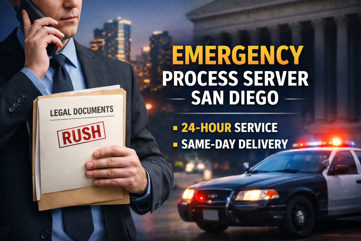24 hour process server San Diego
