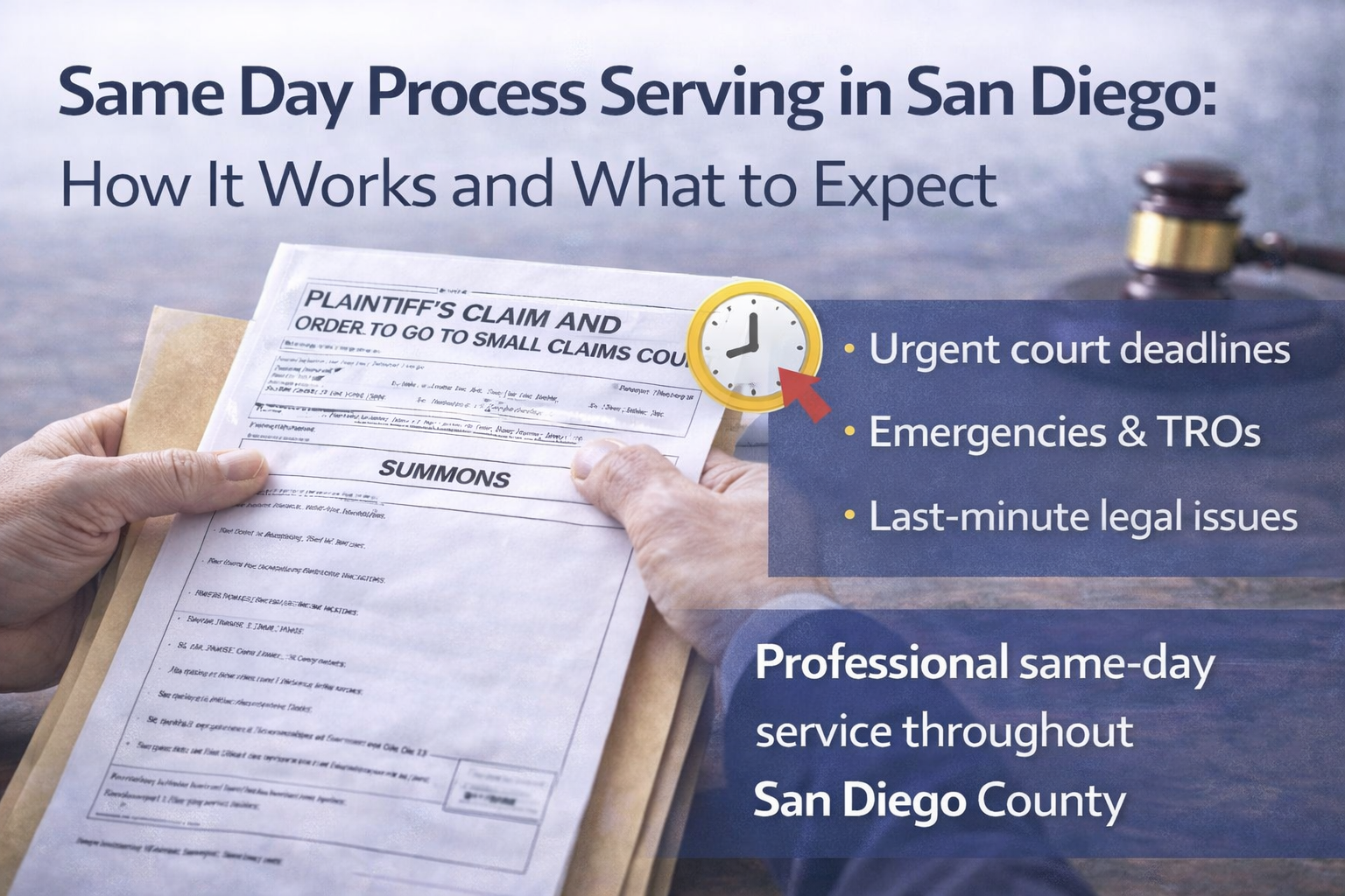 same day process serving San Diego