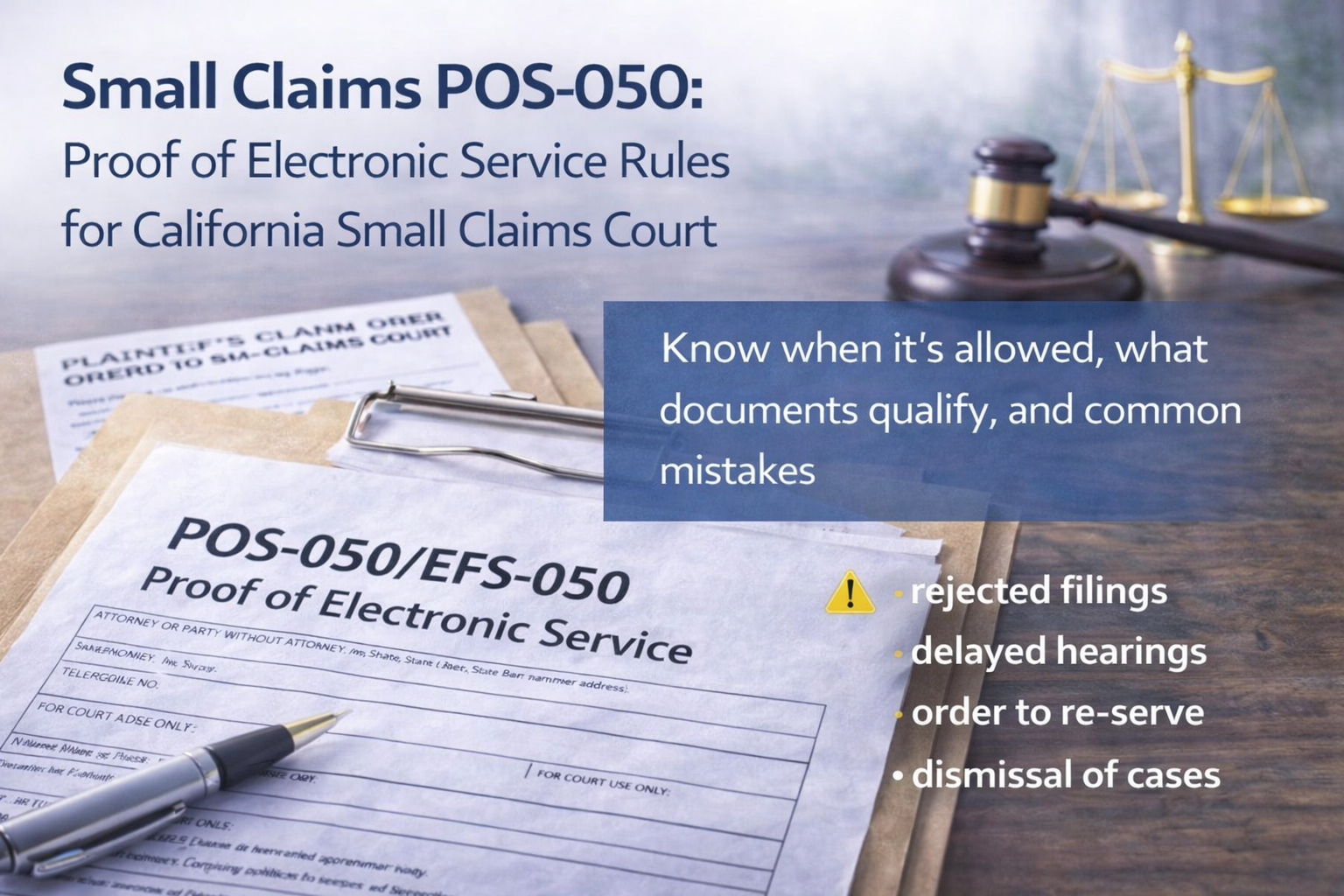 Small Claims POS-050 California