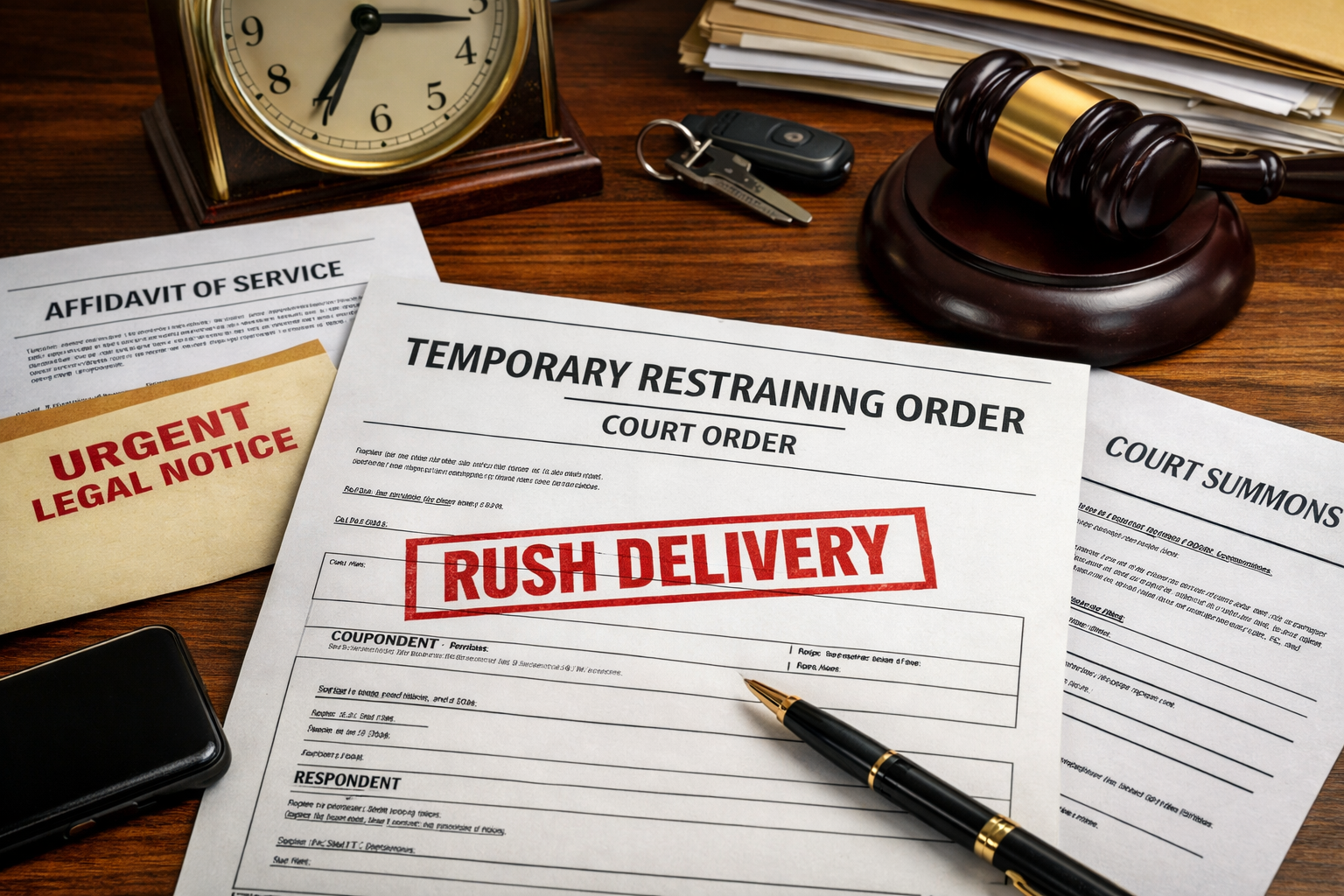 rush restraining order service San Marcos