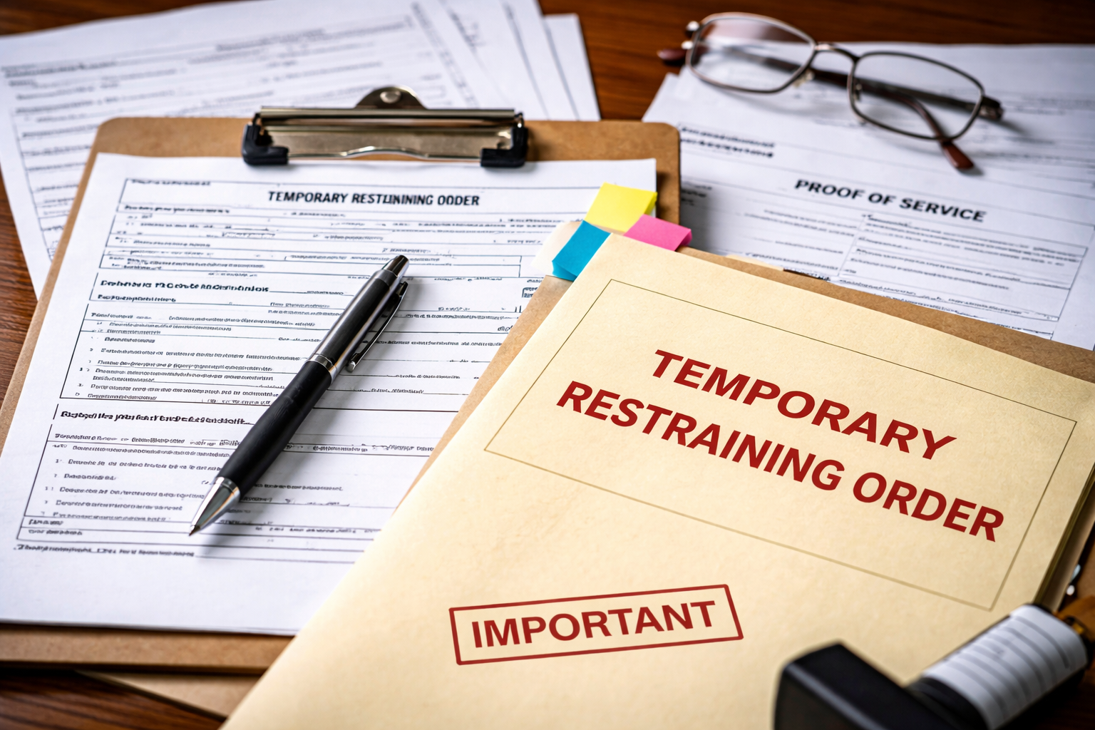 how to serve restraining order California