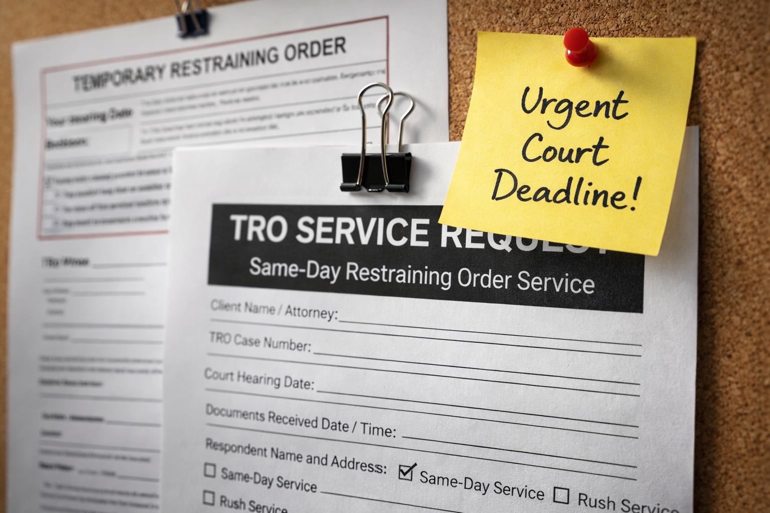 restraining order service San Diego