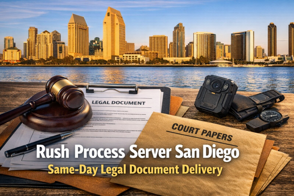 Rush Process Server San Diego | Same-Day Legal Document