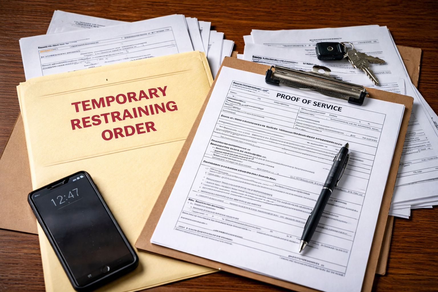 emergency restraining order service Oceanside