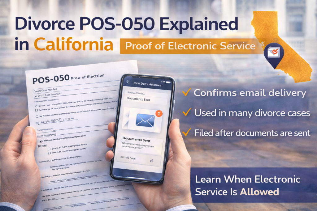 Divorce POS-050 Explained in California | Electronic Service Guide