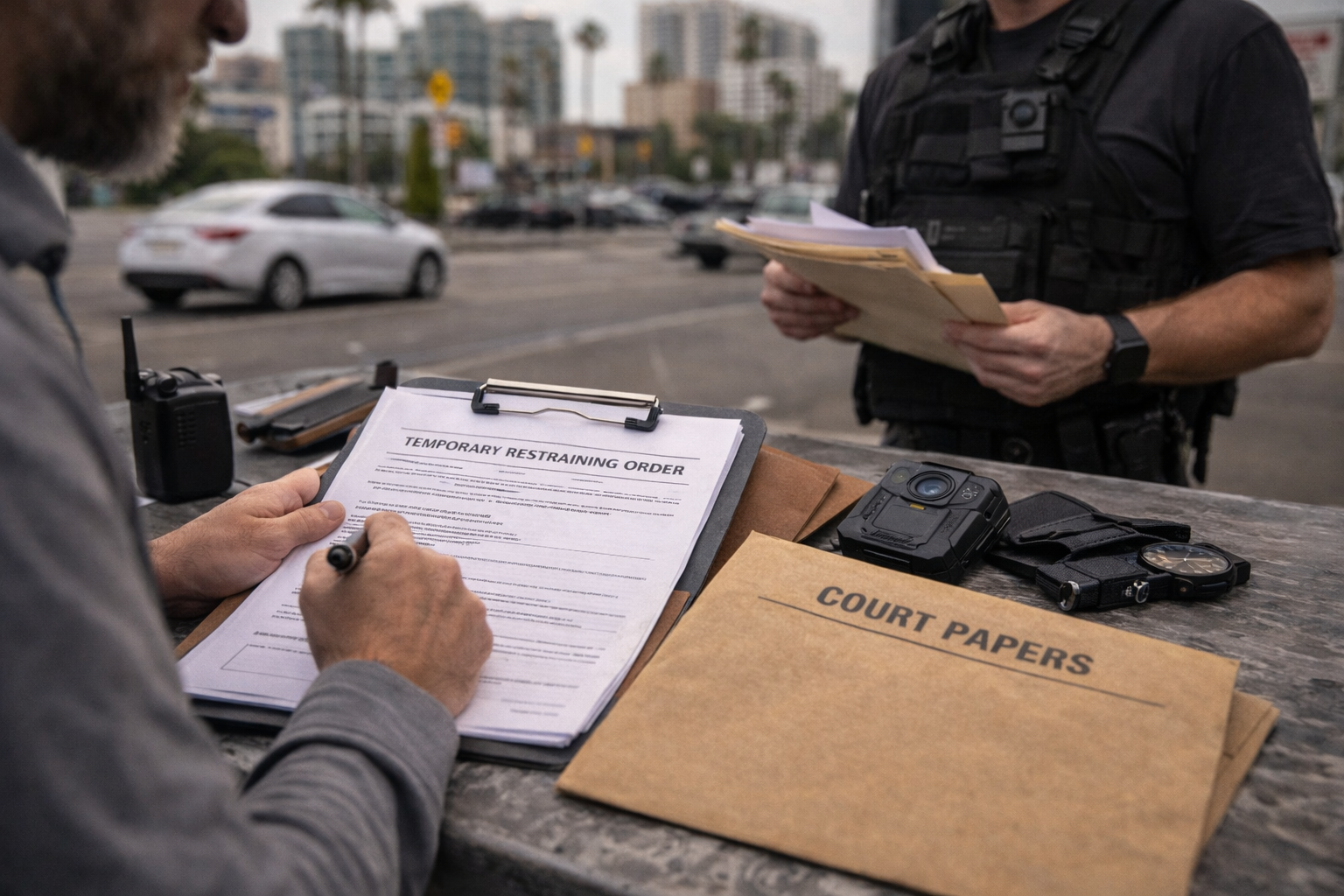 restraining order service Oceanside