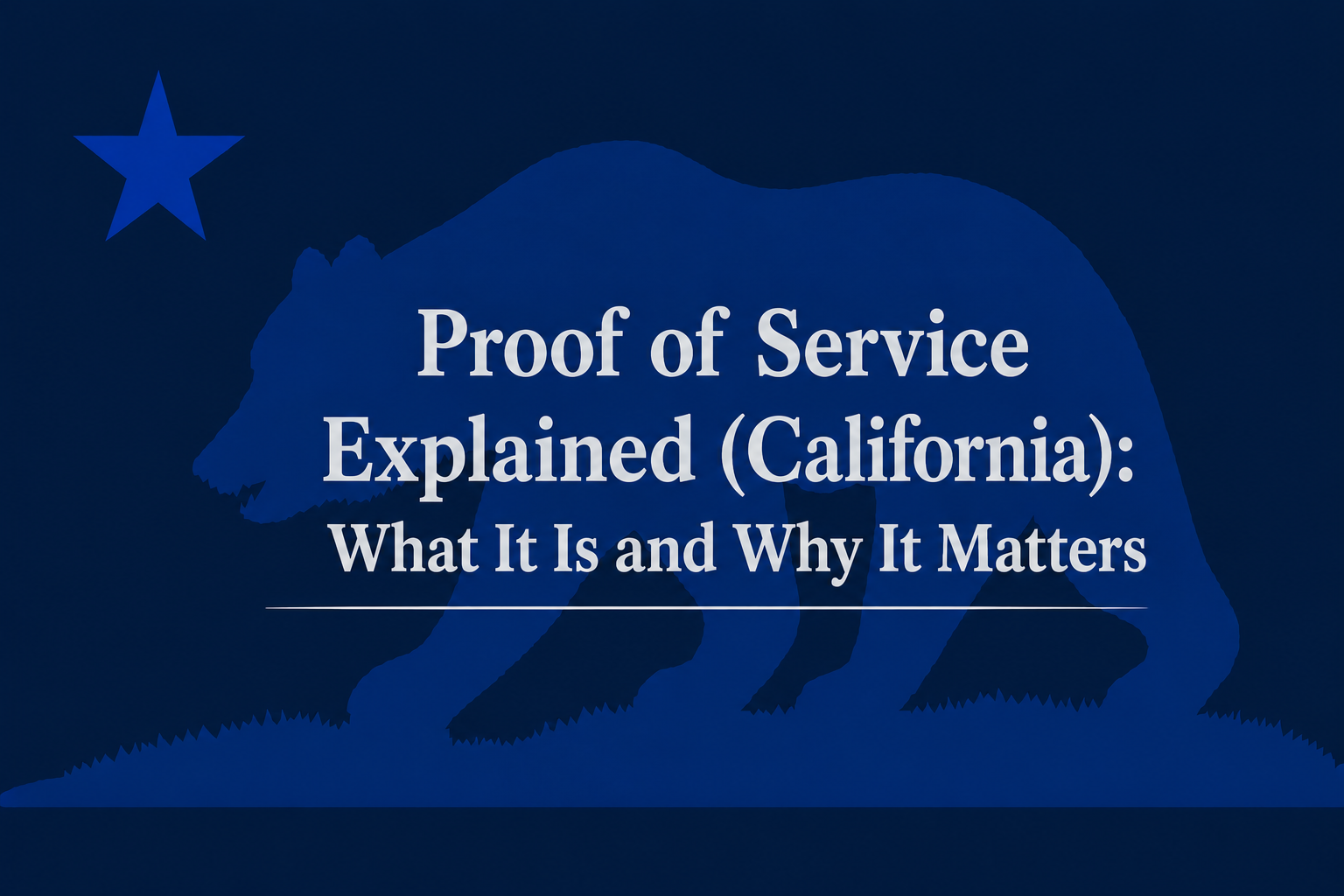 proof of service California